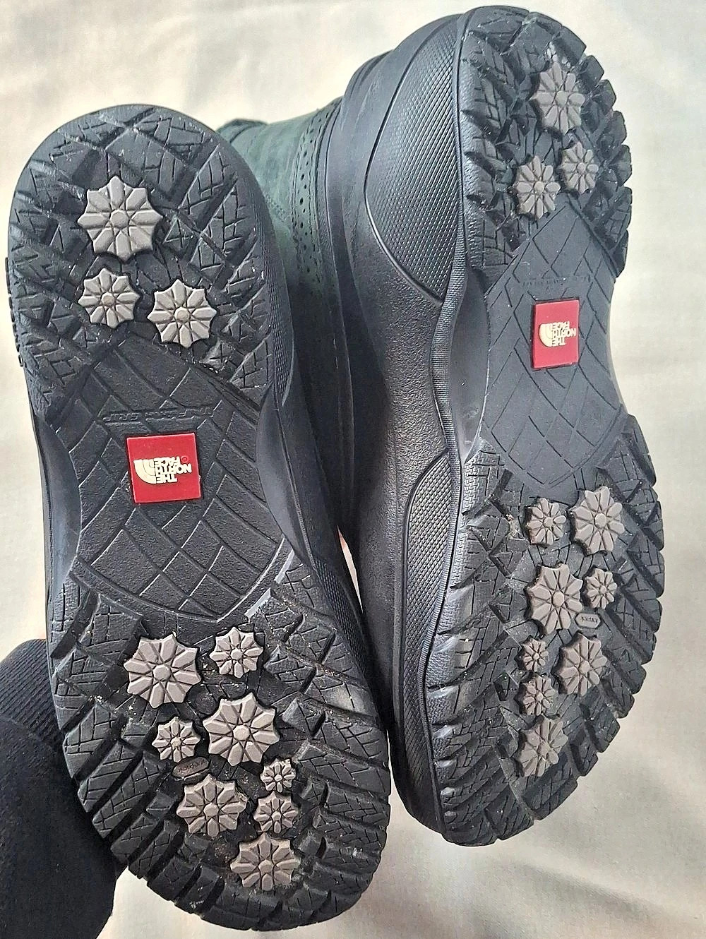 The North Face Nuptse Purna Winter Boots Black Green US 8